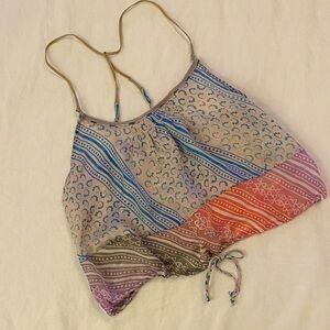 Multicolor Patterned Women's Top